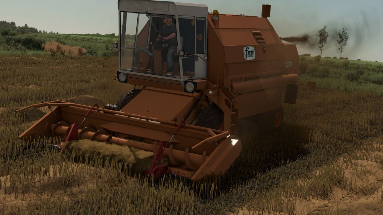 Комбайн FMŻ Bizon Gigant для Farming Simulator 25