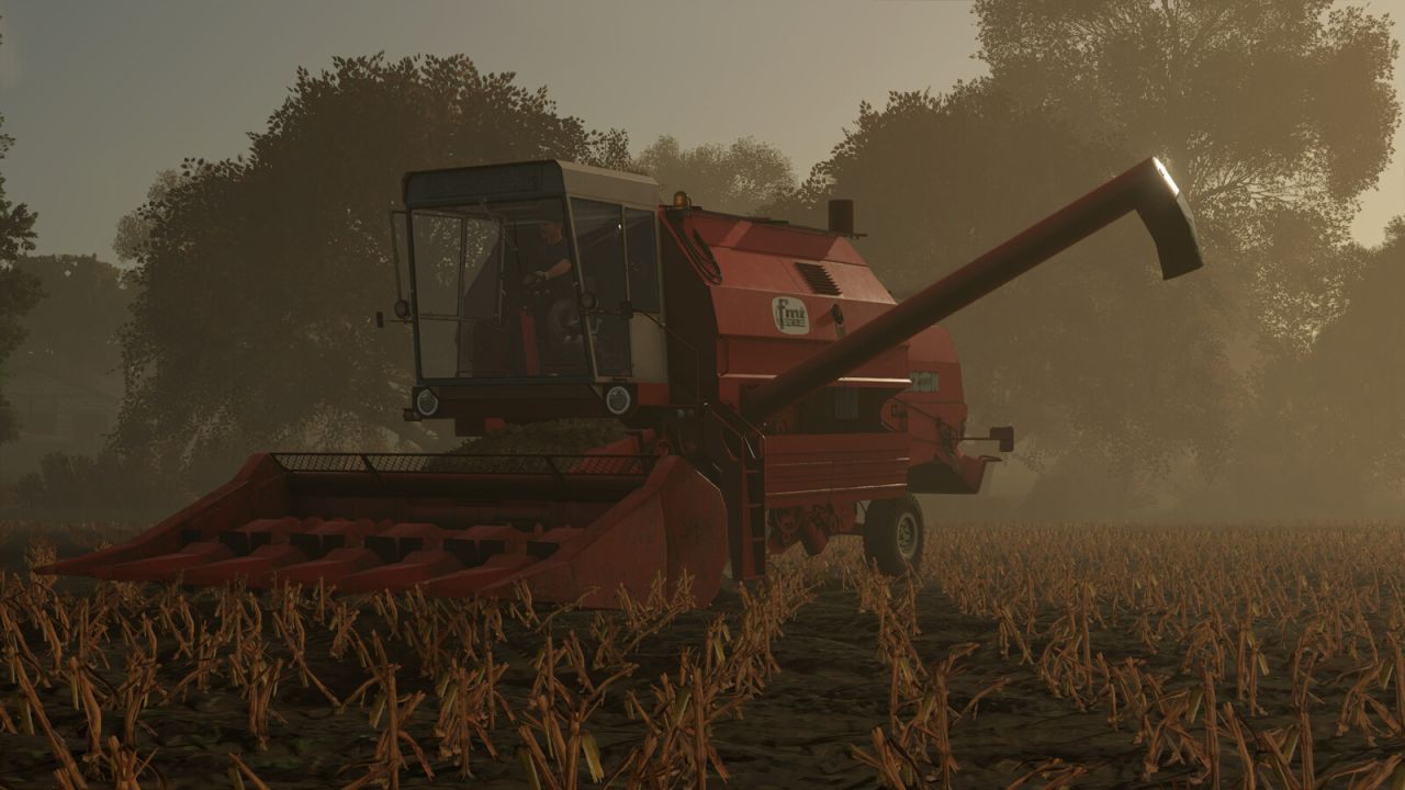 Комбайн FMŻ Bizon Gigant для Farming Simulator 25