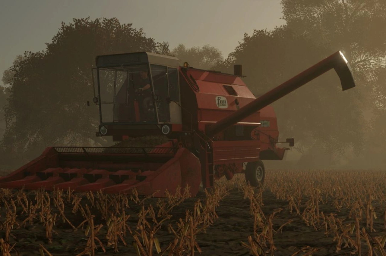 Комбайн FMŻ Bizon Gigant для Farming Simulator 25