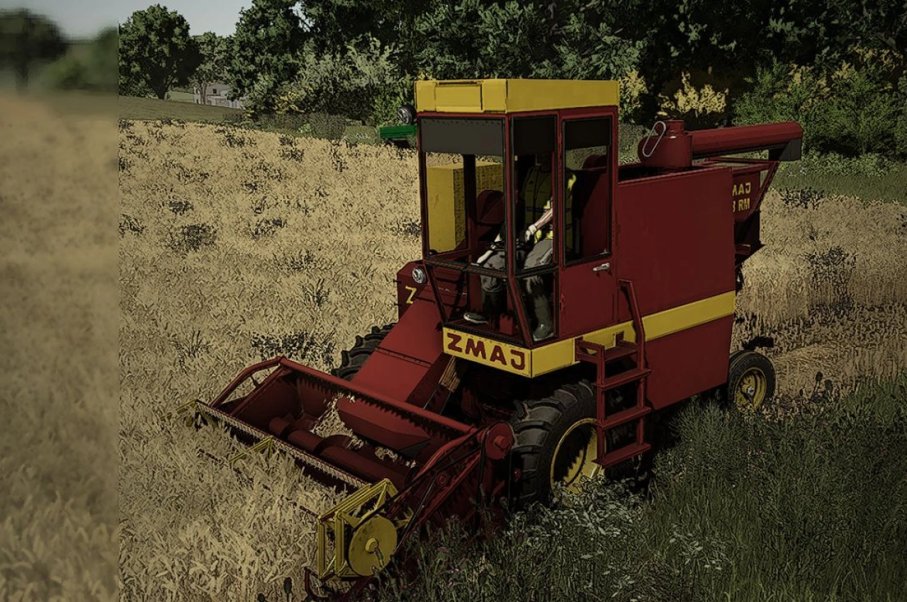 Комбайн Zmaj 133 для Farming Simulator 25