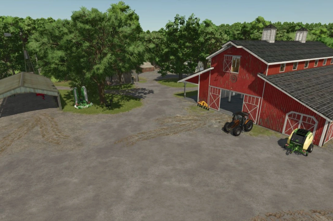 Карта Riverbend Spring - No Fields для Farming Simulator 25