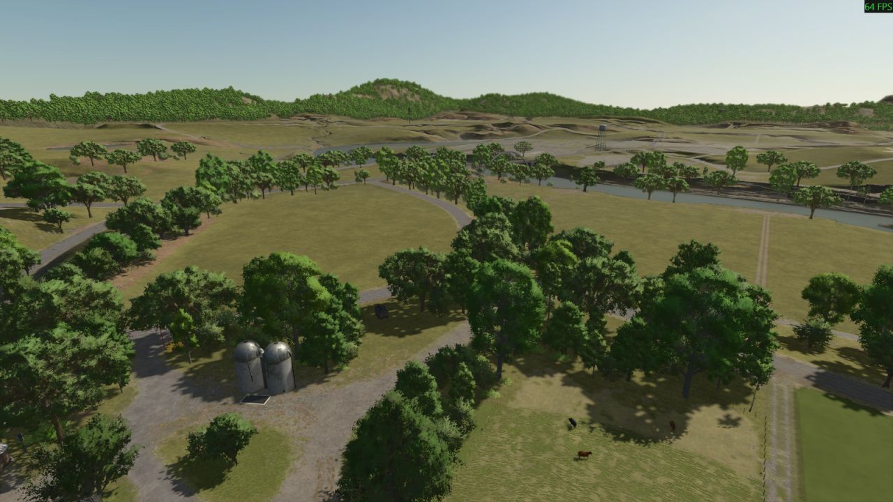 Карта Riverbend Spring - No Fields для Farming Simulator 25