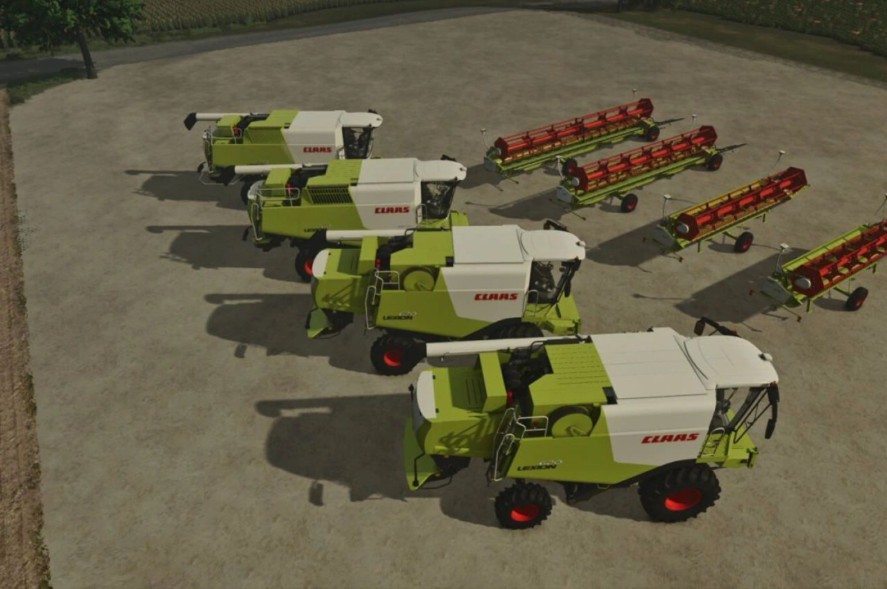 Комбайн CLAAS Lexion 600-700 Series для Farming Simulator 25