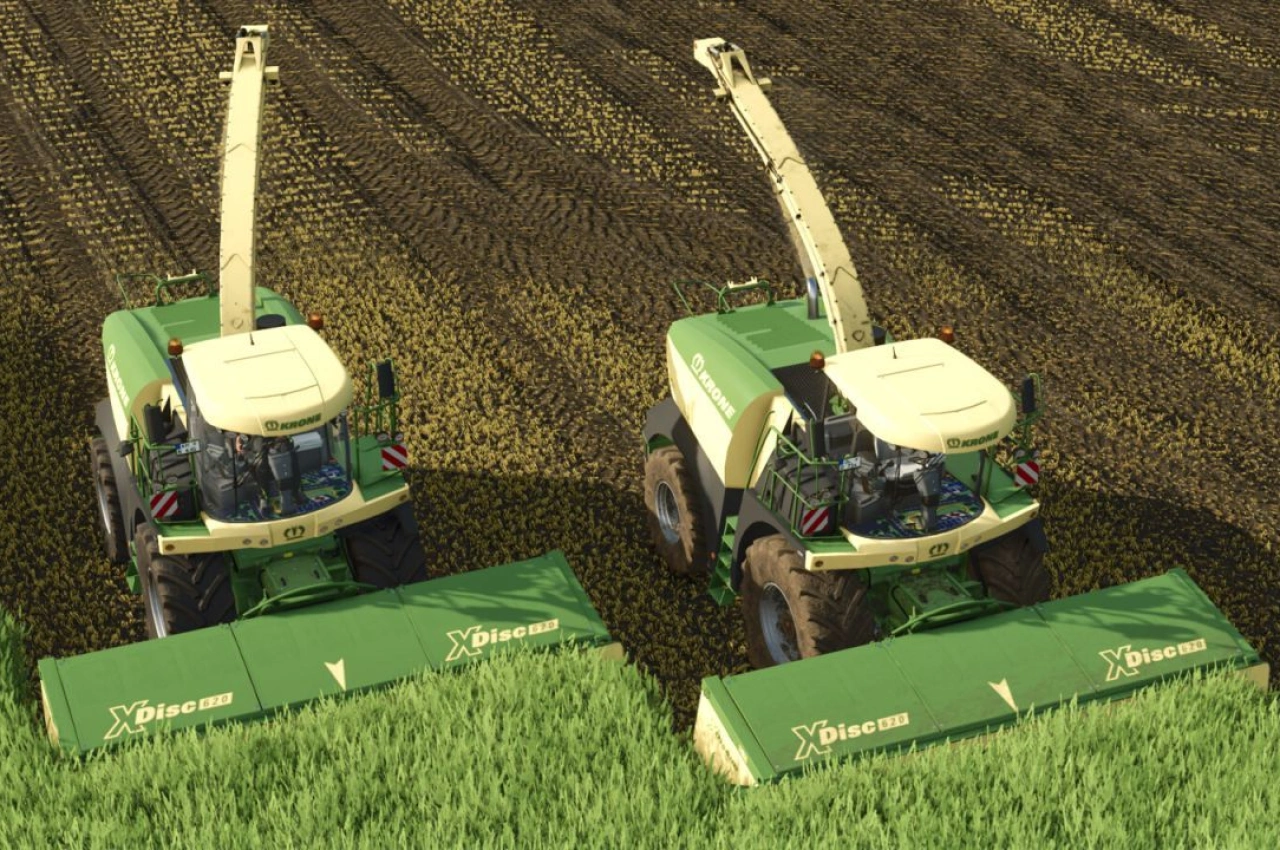 Комбайн Krone Big X 480-630 для Farming Simulator 25