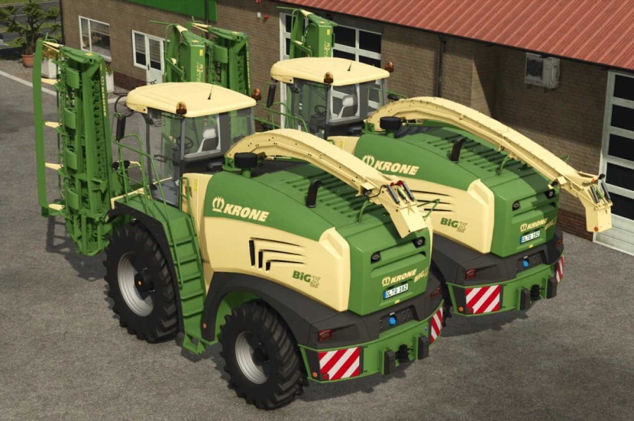 Комбайн Krone Big X 480-630 для Farming Simulator 25