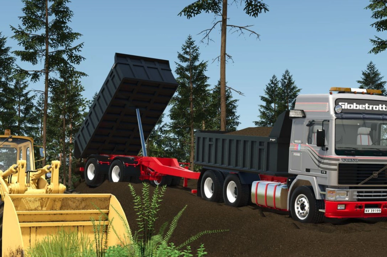 Вантажівка Volvo F16 Globetrotter для Farming Simulator 25