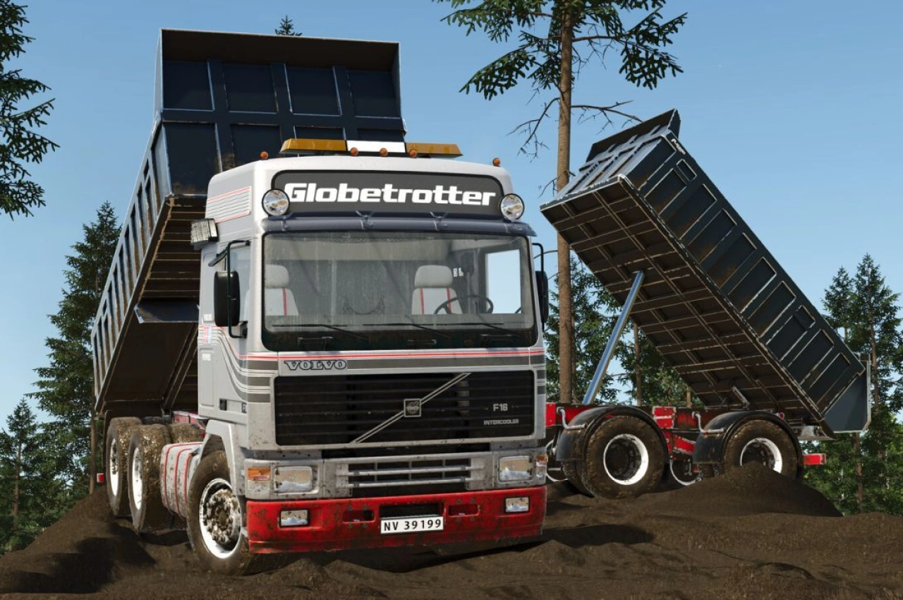 Вантажівка Volvo F16 Globetrotter для Farming Simulator 25