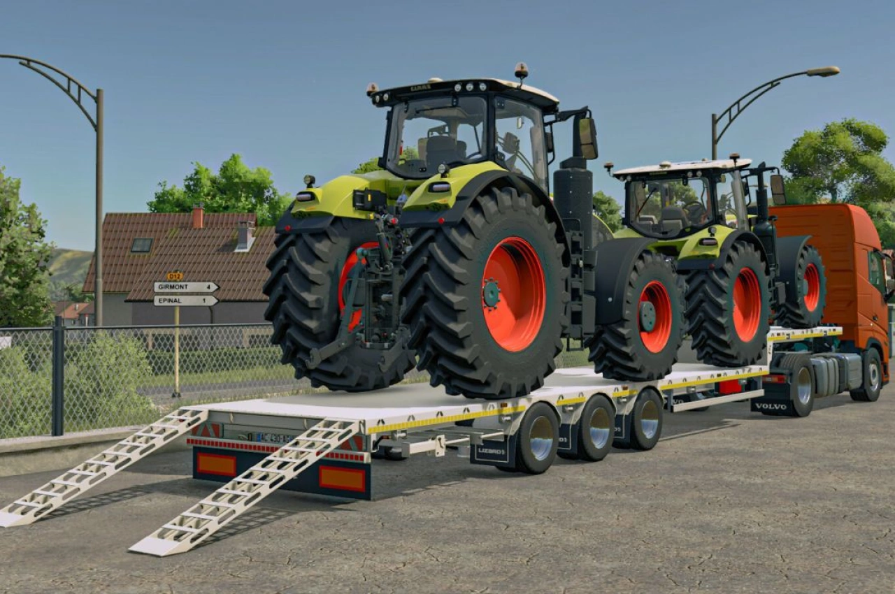 Причіп Lizard Straw Bale для Farming Simulator 25