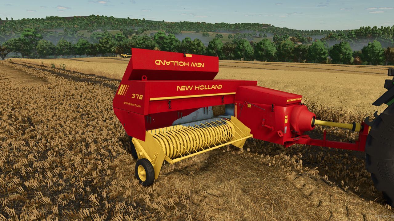 Прес-підбирач New Holland Hayliner 378 для Farming Simulator 25