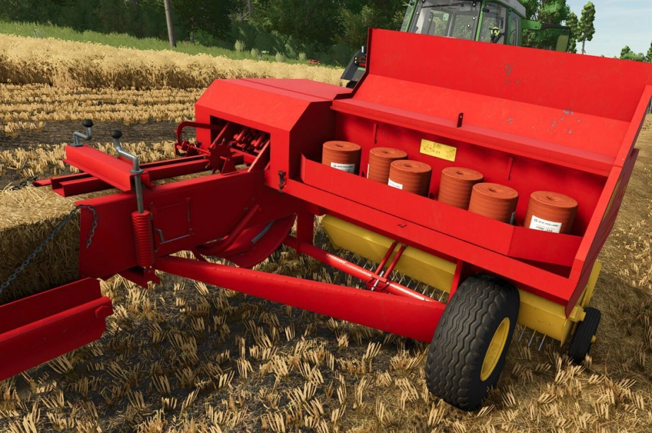 Прес-підбирач New Holland Hayliner 378 для Farming Simulator 25