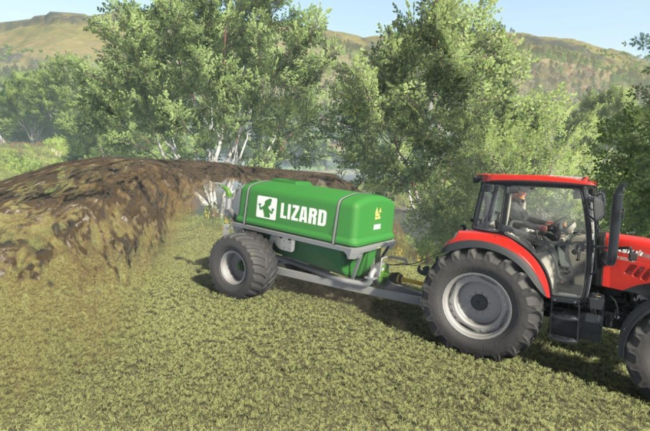 Розкидач гною Lizard для Farming Simulator 25