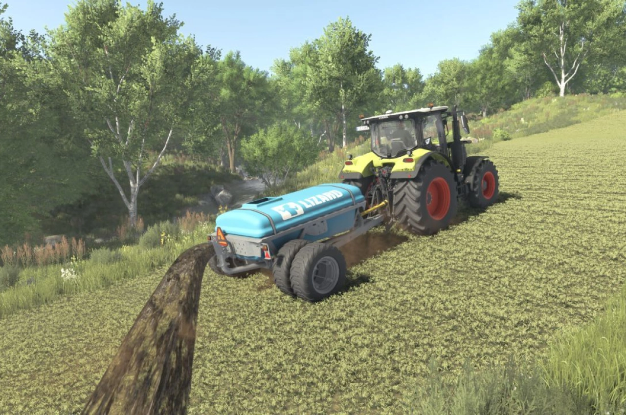 Розкидач гною Lizard для Farming Simulator 25