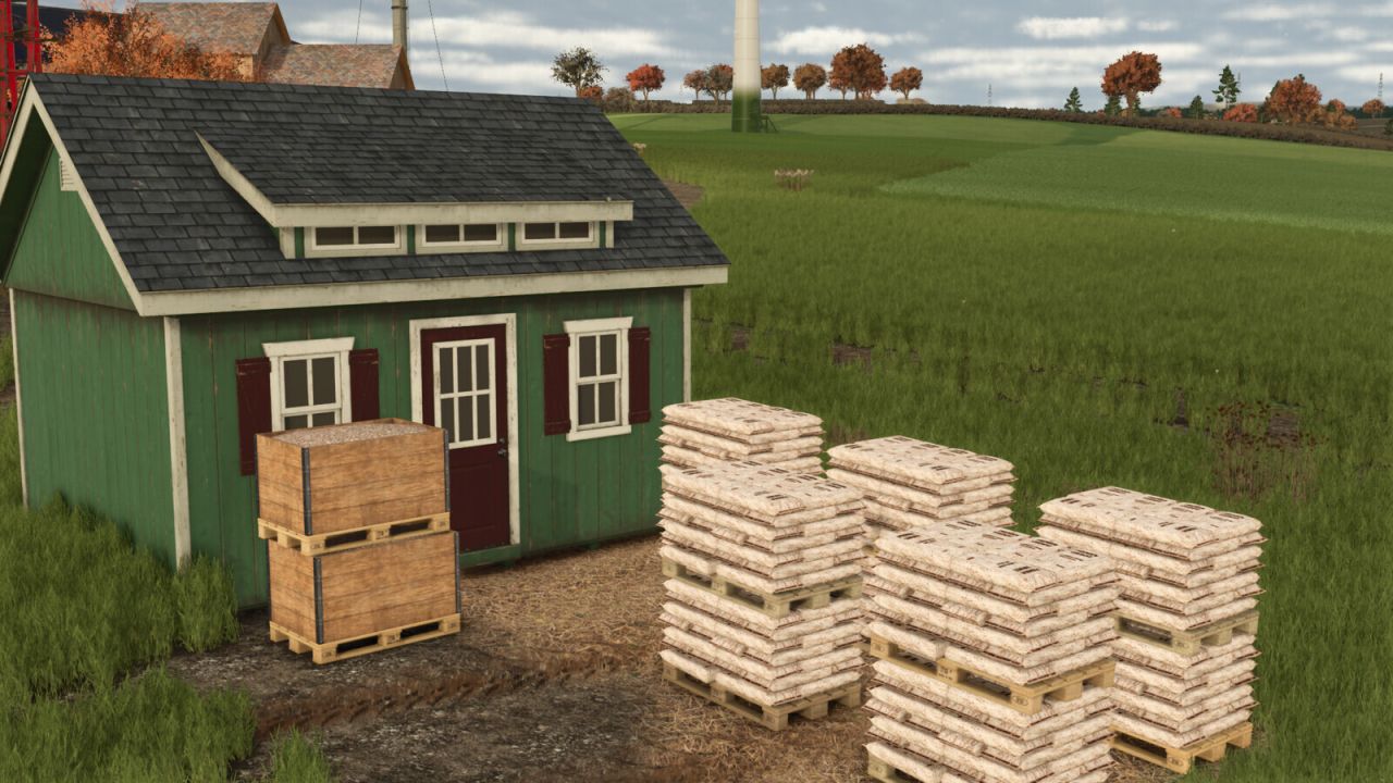 Пак модів «Refined Wood Chips, Sawdust Factory and Fuel Production» для Farming Simulator 25