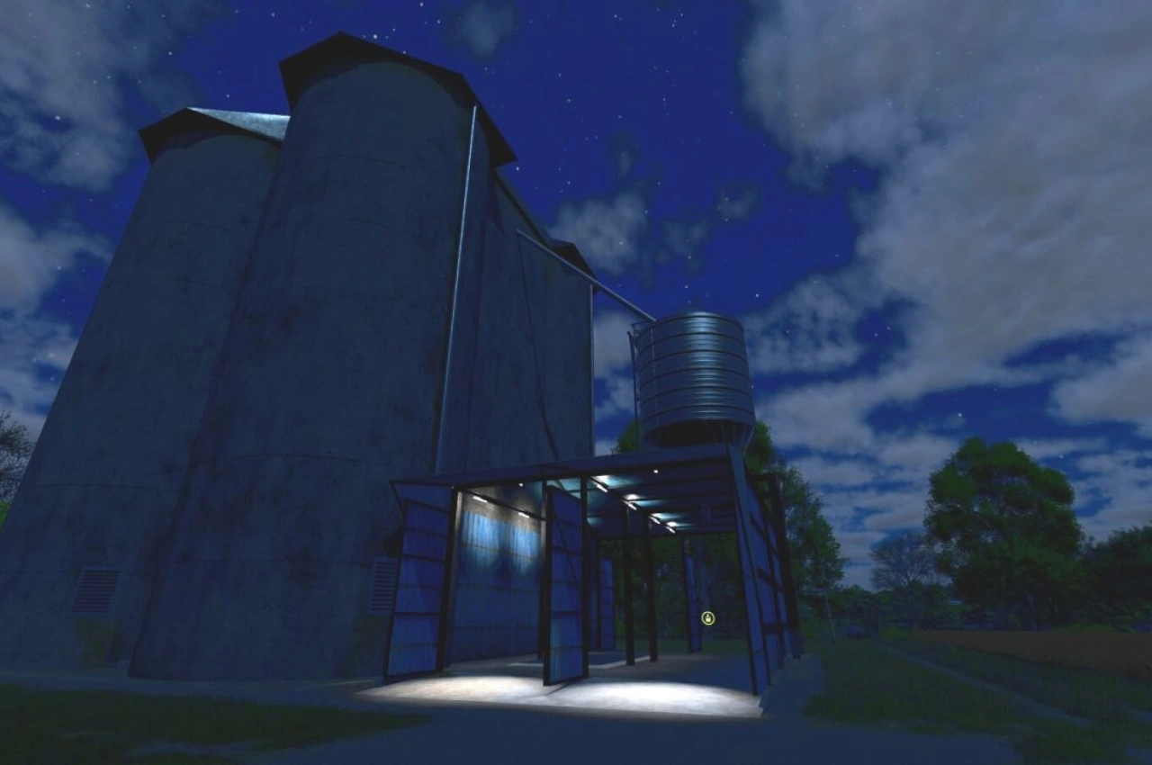 Великий бетонний силос для зерна для Farming Simulator 25