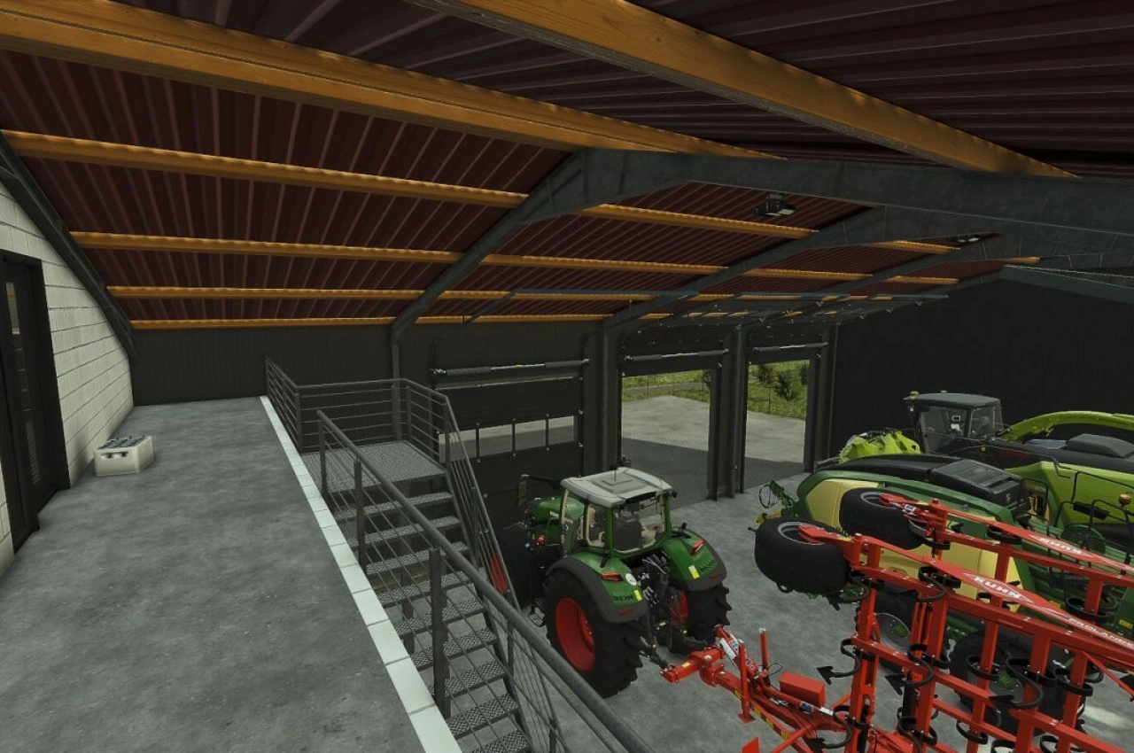 Будівля з гаражем для Farming Simulator 25