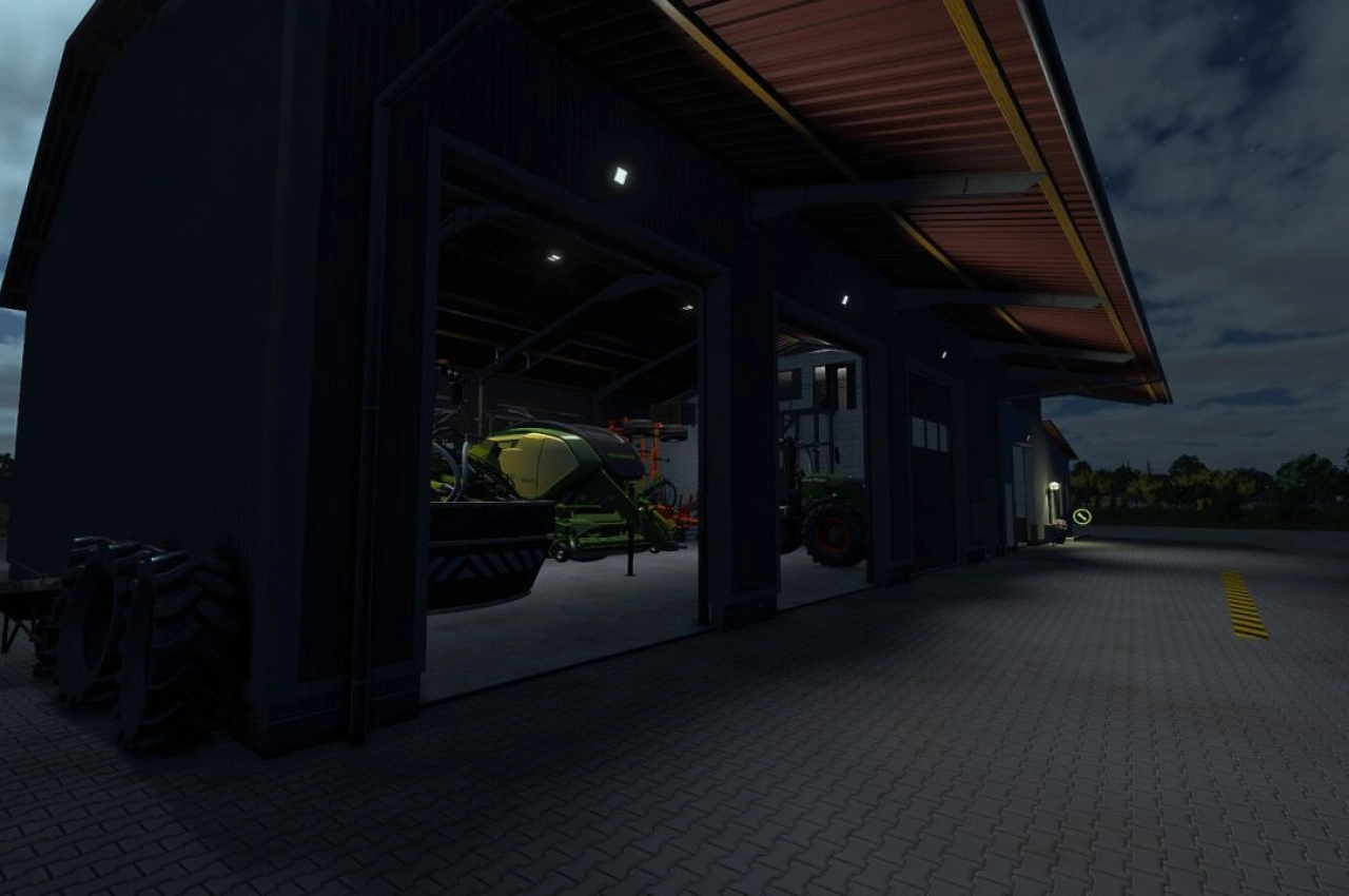 Будівля з гаражем для Farming Simulator 25