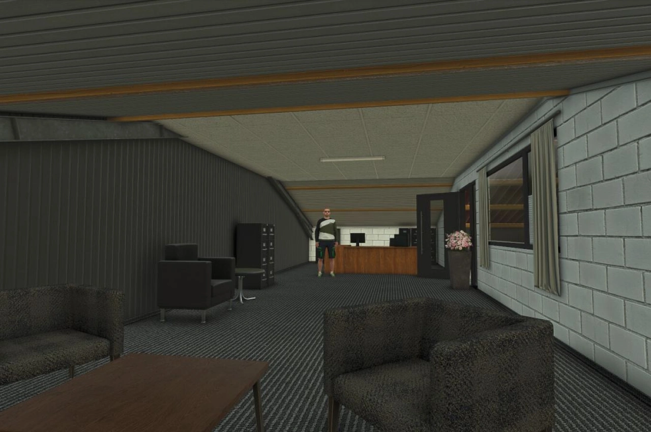 Будівля з гаражем для Farming Simulator 25