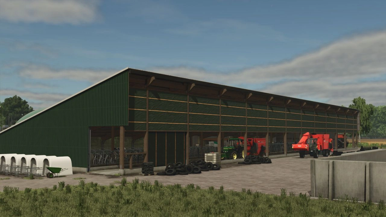 Ставок для корів на 150 голів для Farming Simulator 25