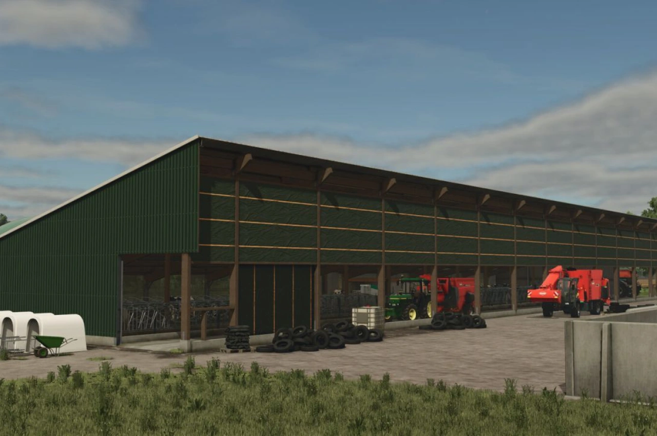 Ставок для корів на 150 голів для Farming Simulator 25