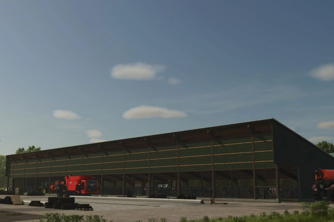 Ставок для корів на 150 голів для Farming Simulator 25