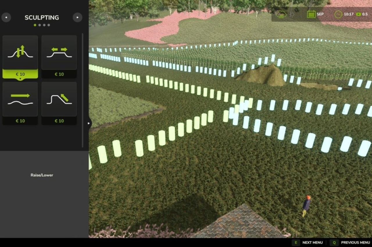 Скрипт відображення межі землі для Farming Simulator 25