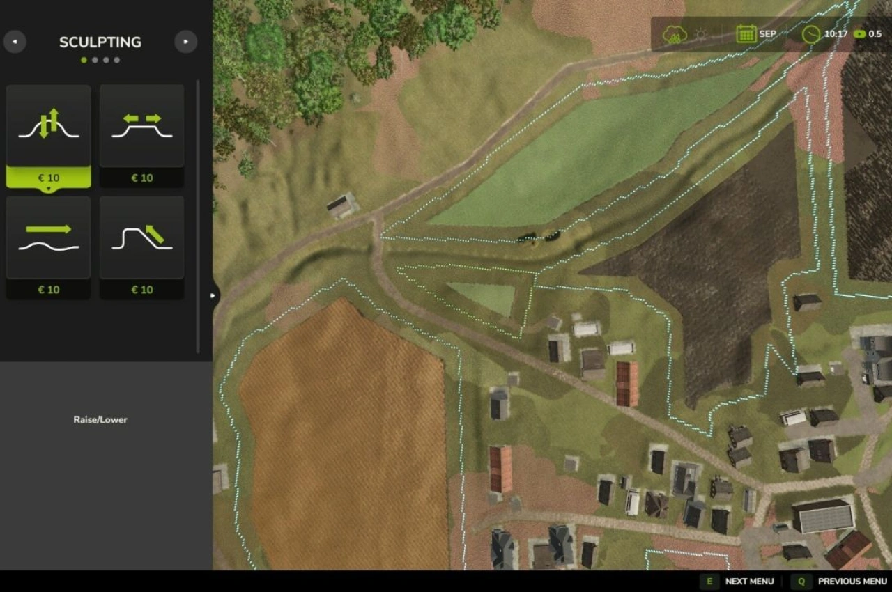 Скрипт відображення межі землі для Farming Simulator 25