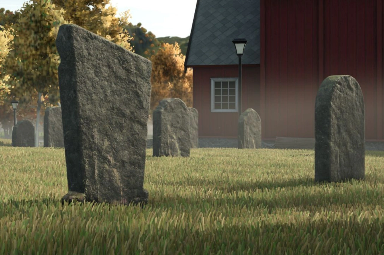 Надгробні камені (Префаб) для Farming Simulator 25