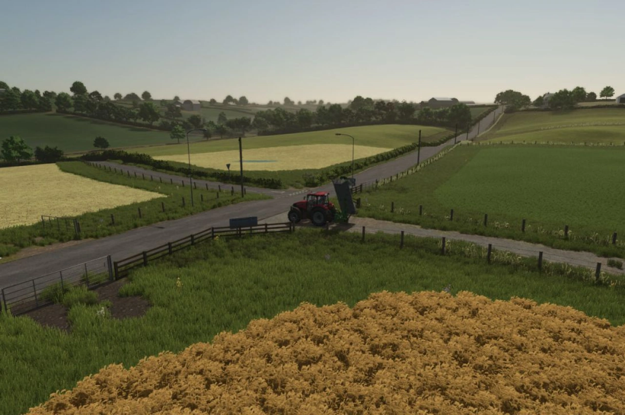 Карта Fields Of Tyrone для Farming Simulator 25