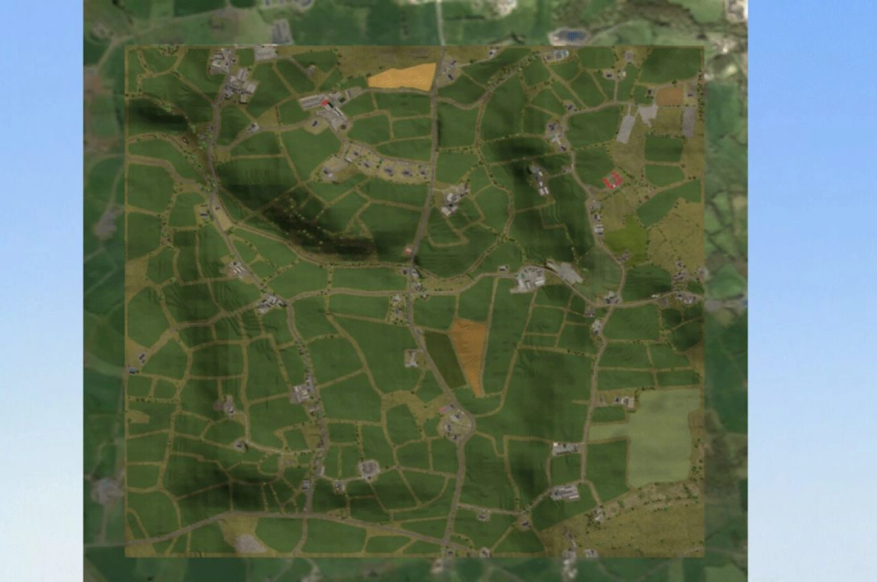 Карта Fields Of Tyrone для Farming Simulator 25