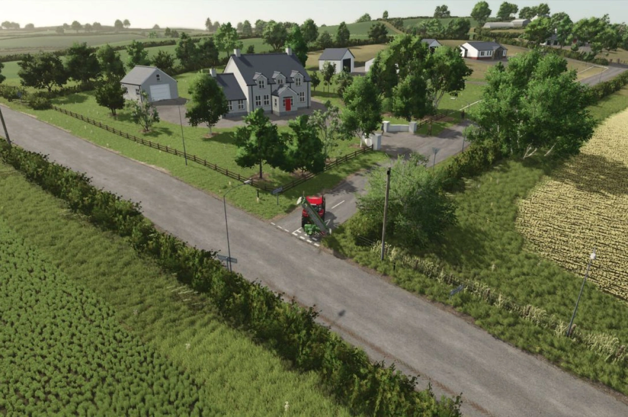 Карта Fields Of Tyrone для Farming Simulator 25