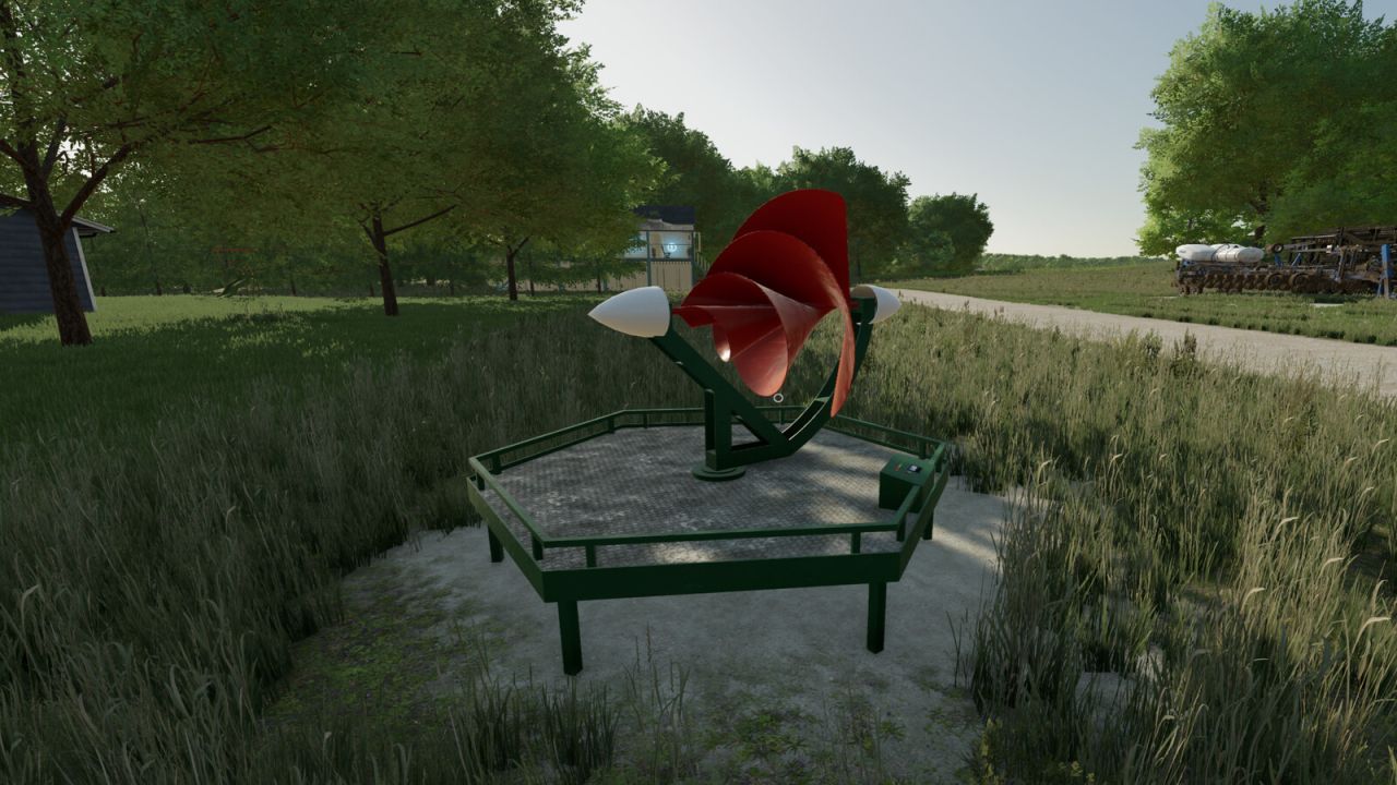 Vertikale Achse Windkraftanlage 1kW für Farming Simulator 25