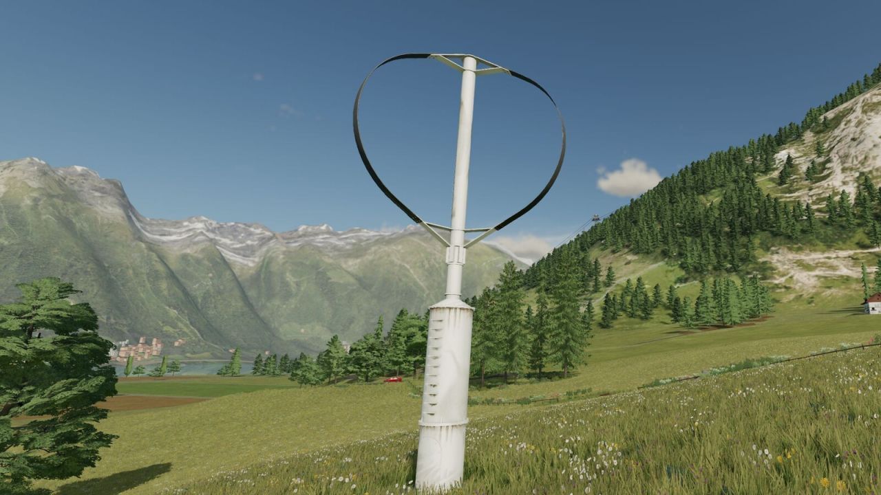 Vertikale Achse Windkraftanlage 1kW für Farming Simulator 25