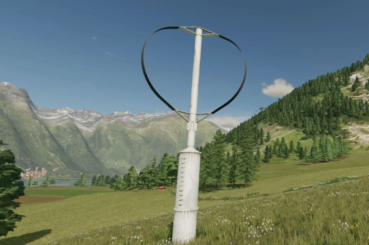 Вітрова турбіна вертикальної осі 1кВт для Farming Simulator 25