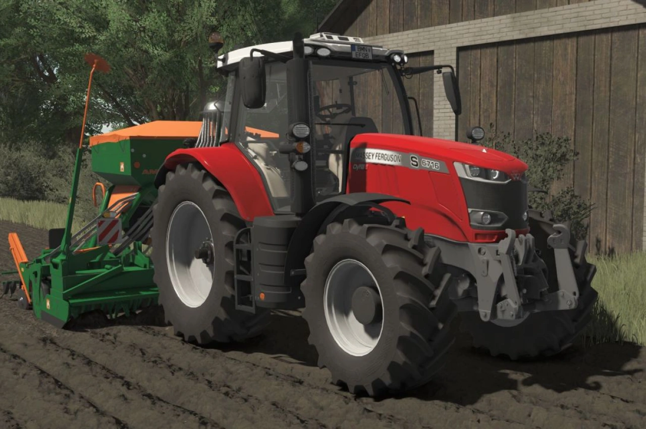 Трактор Massey Ferguson 6700S для Farming Simulator 25