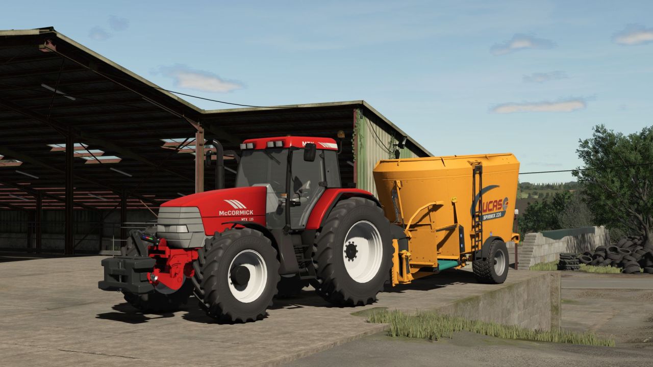 Розкидач гною Lucas Spirmix 220 для Farming Simulator 25