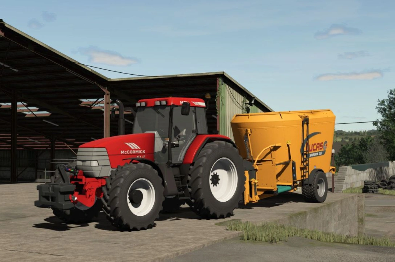 Розкидач гною Lucas Spirmix 220 для Farming Simulator 25