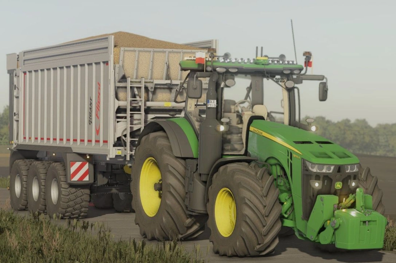 Трактор John Deere 8R 2014 для Farming Simulator 22
