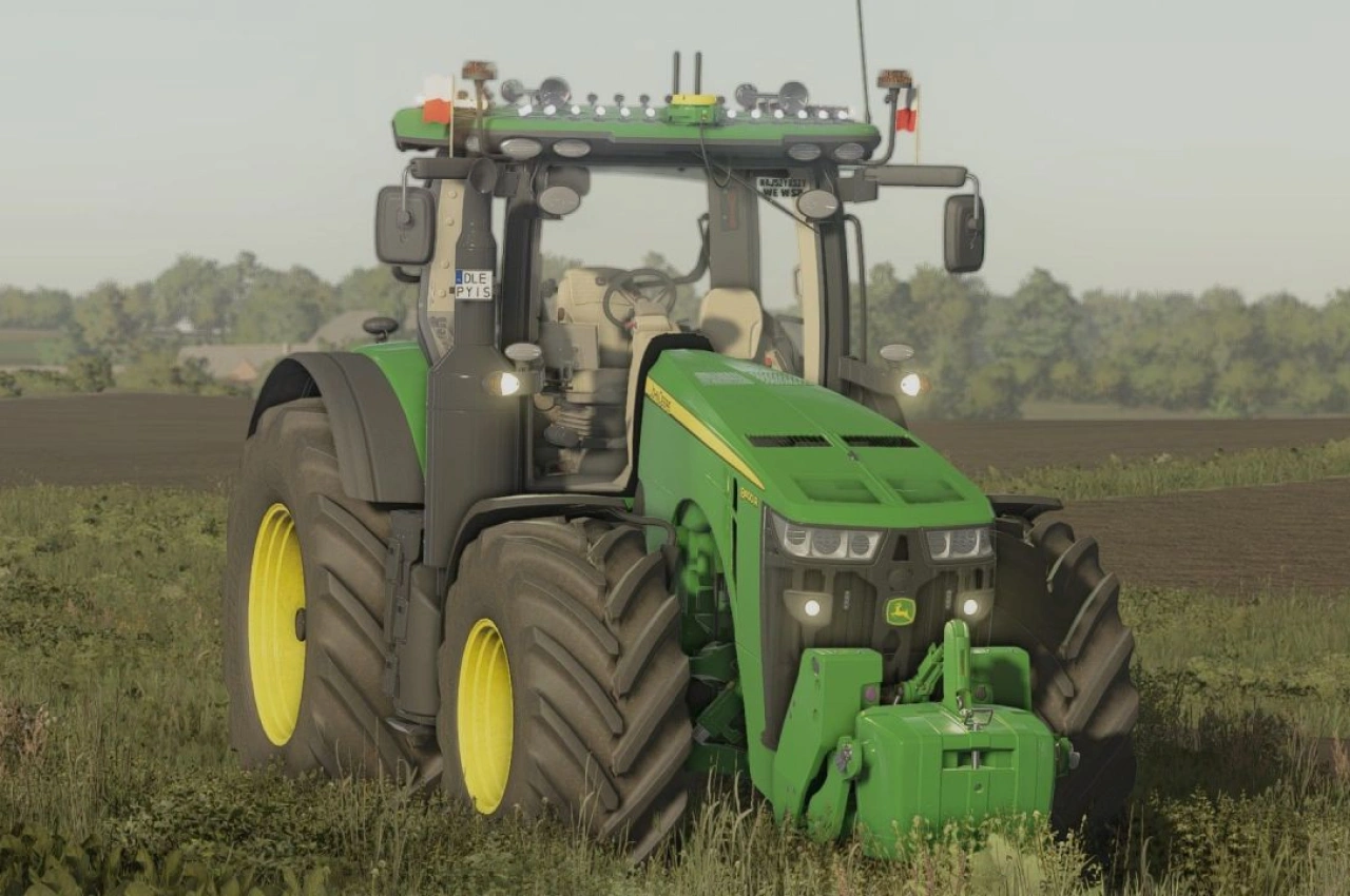 Трактор John Deere 8R 2014 для Farming Simulator 22