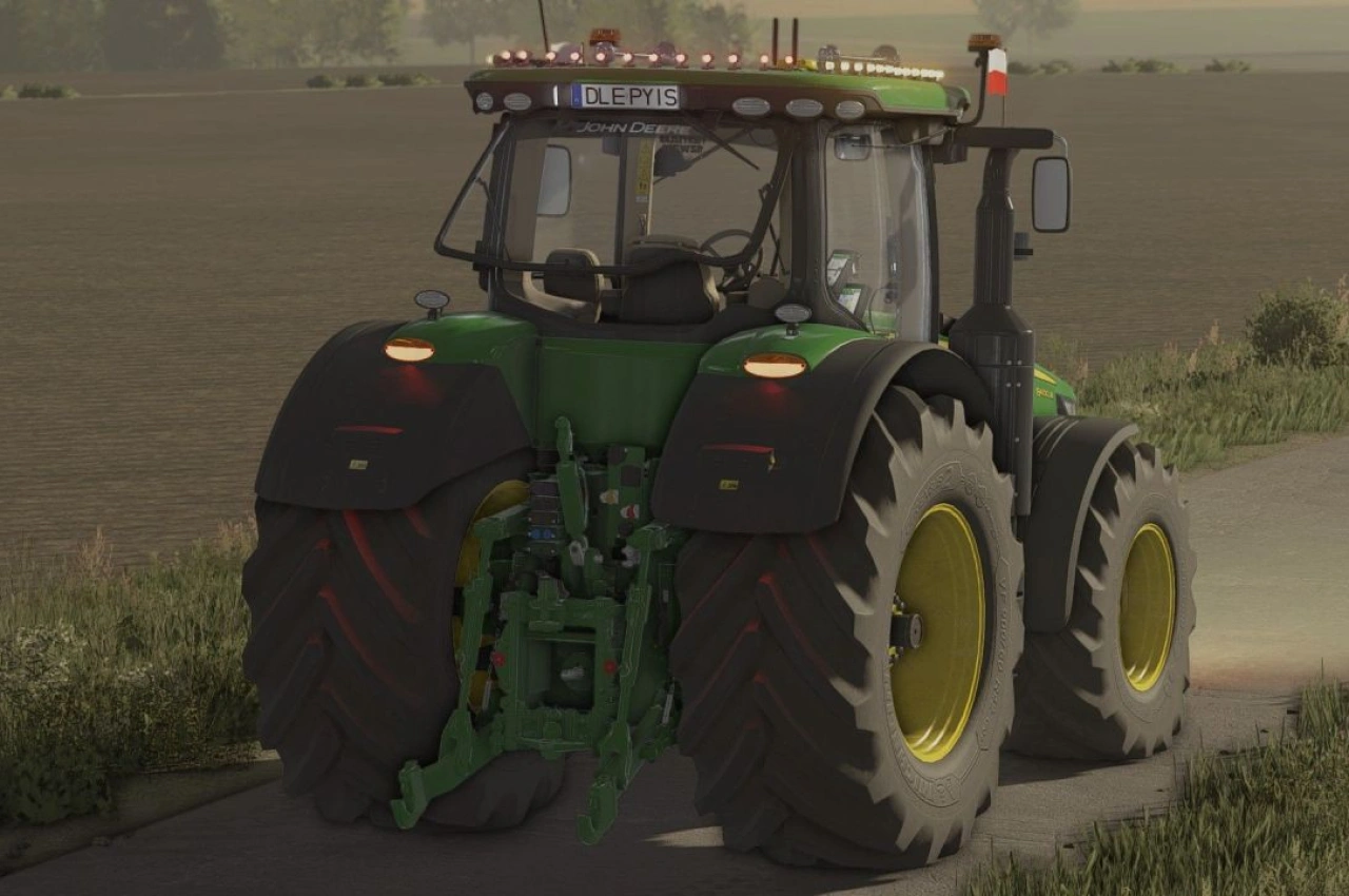 Трактор John Deere 8R 2014 для Farming Simulator 22