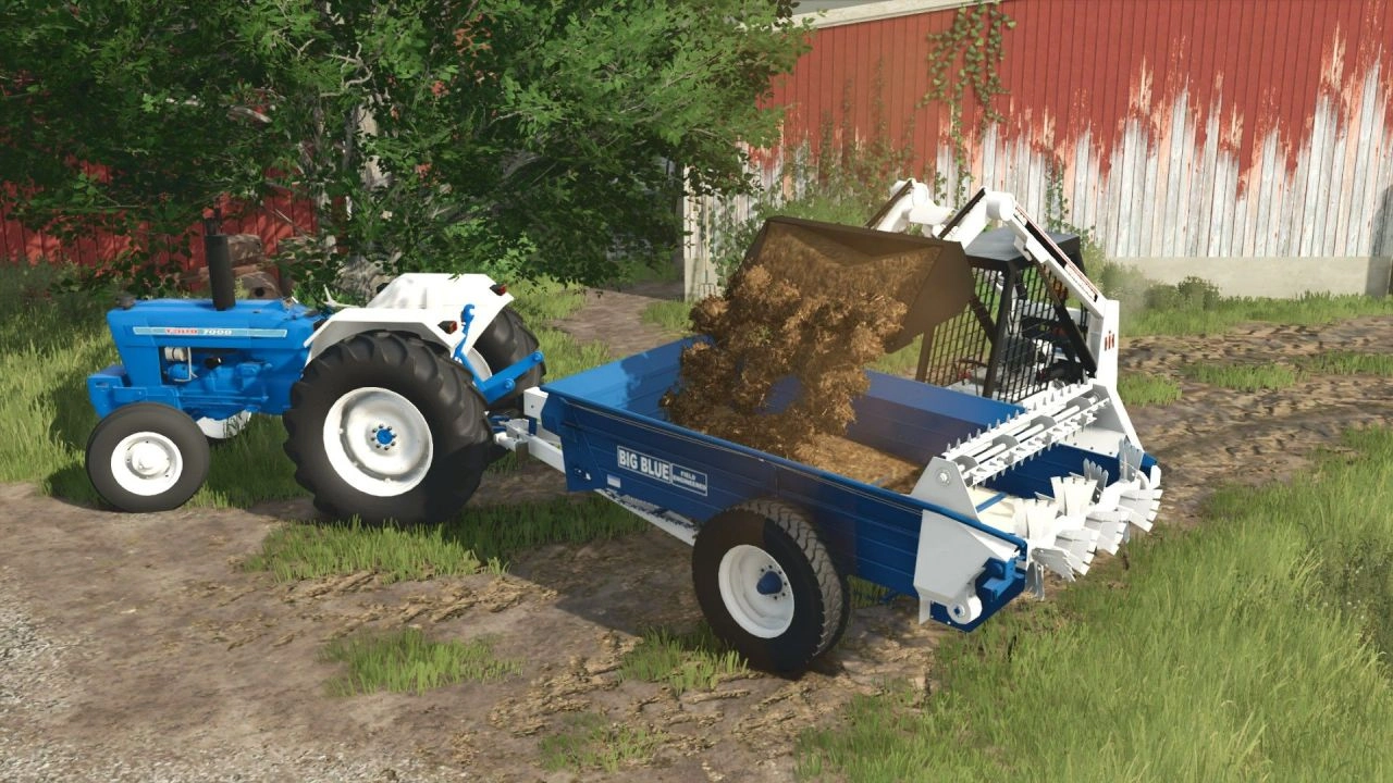 Розкидач гною Ford Big Blue для Farming Simulator 25