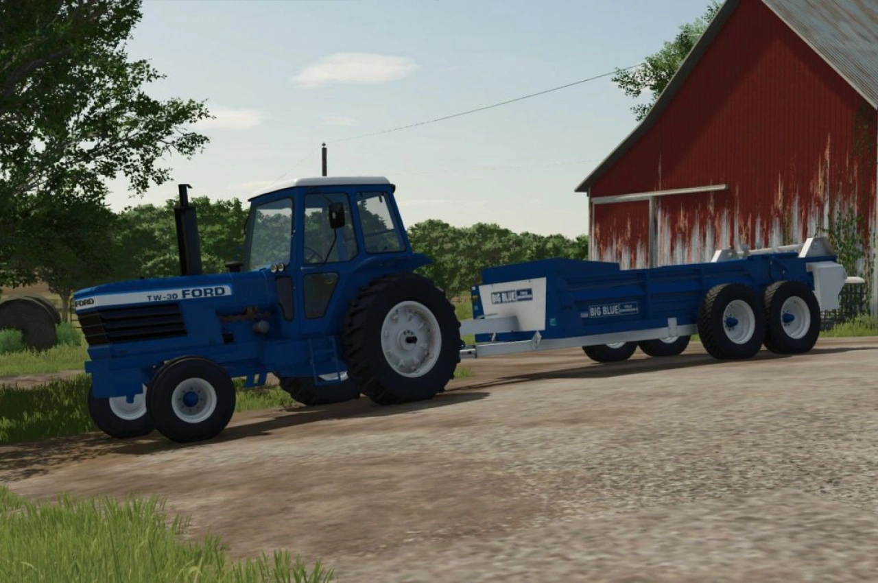 Розкидач гною Ford Big Blue для Farming Simulator 25