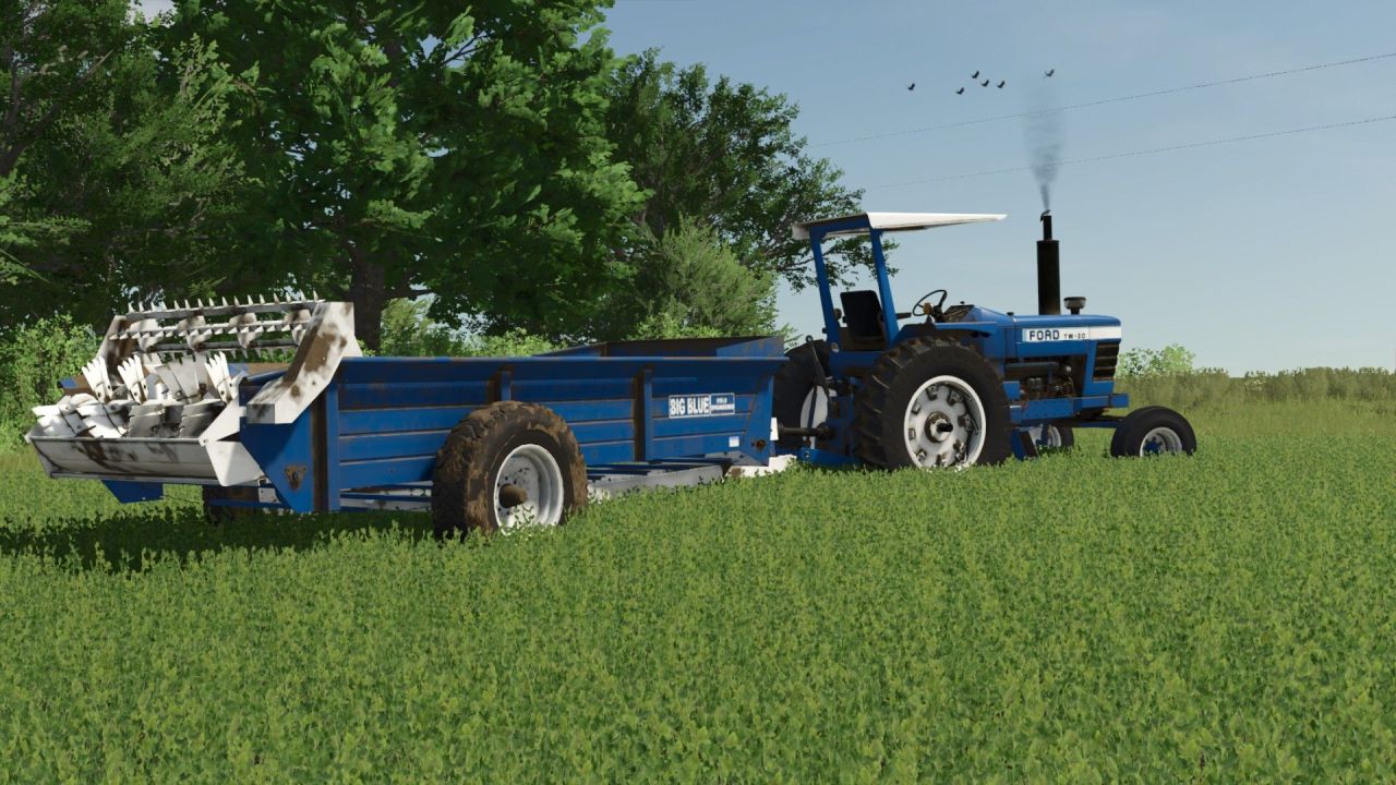 Розкидач гною Ford Big Blue для Farming Simulator 25
