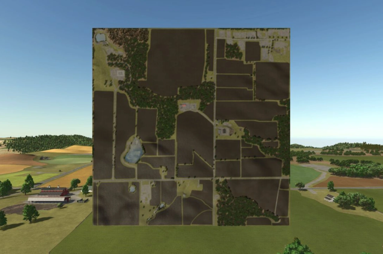 Карта Роллінг Фарmlands Мічиган для Farming Simulator 25