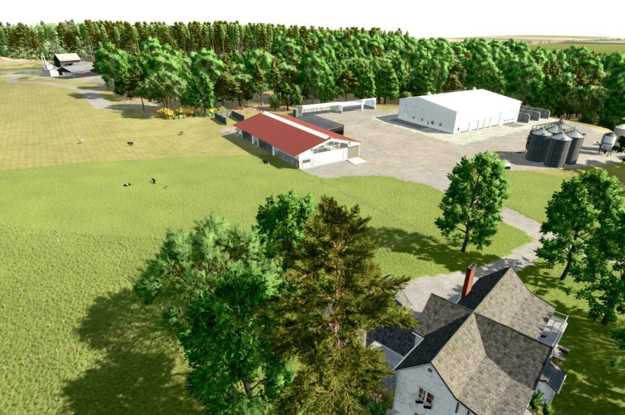 Карта Роллінг Фарmlands Мічиган для Farming Simulator 25