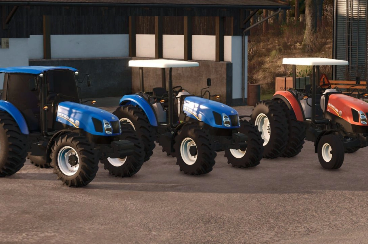 Трактор New Holland T6110 з навантажувачем 665TL для Farming Simulator 25