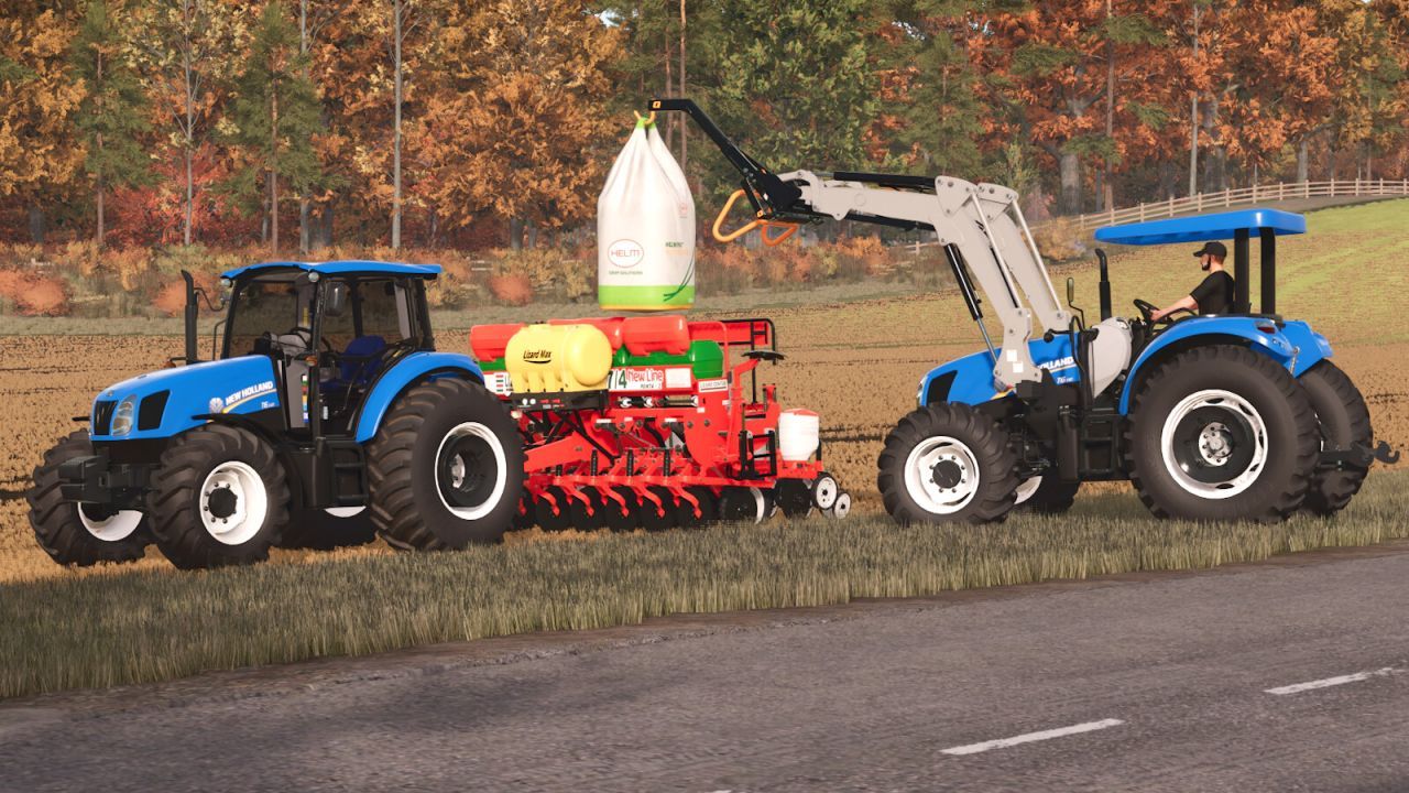 Трактор New Holland T6110 з навантажувачем 665TL для Farming Simulator 25