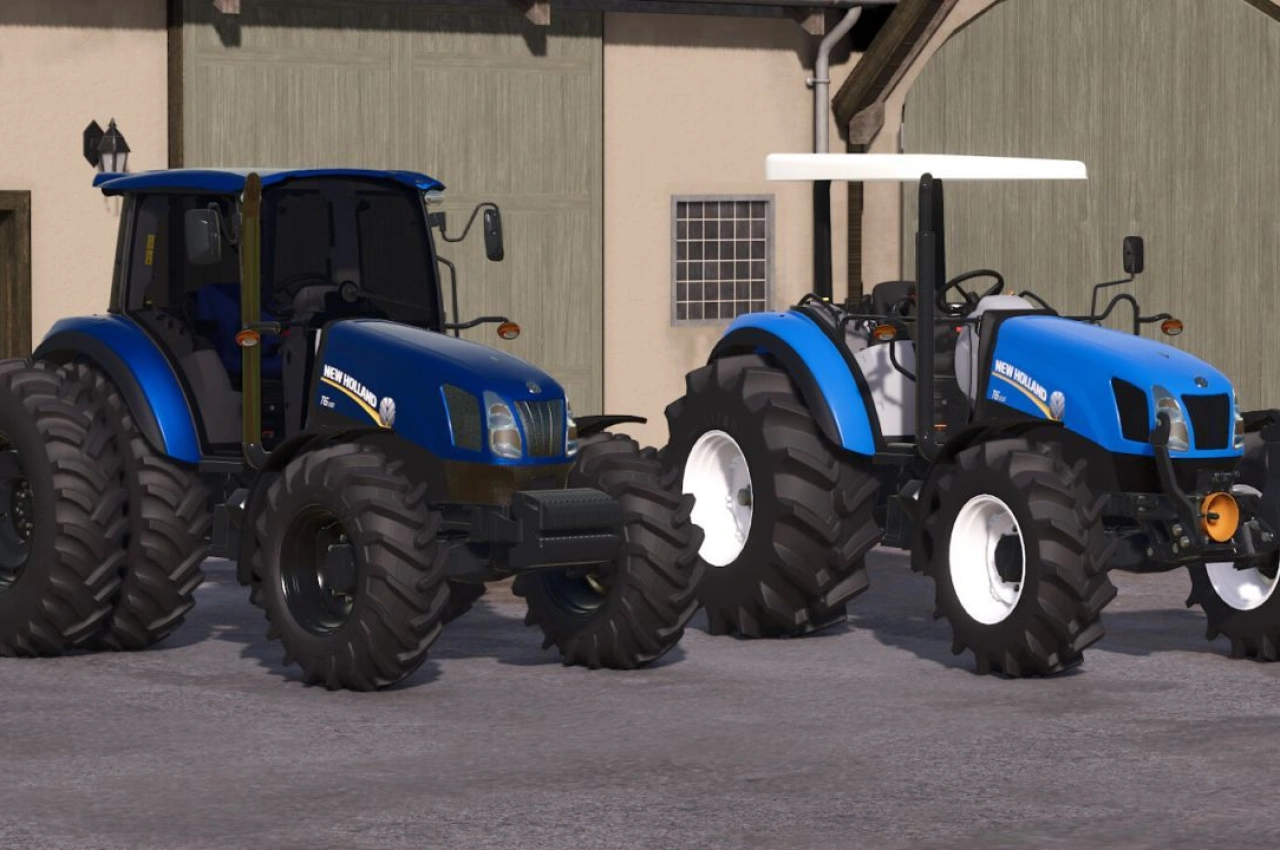 Трактор New Holland T6110 з навантажувачем 665TL для Farming Simulator 25
