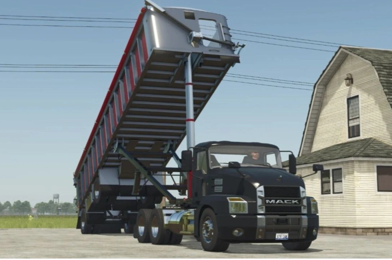 Причіп Lizard Trail Frameless End Dump для Farming Simulator 25