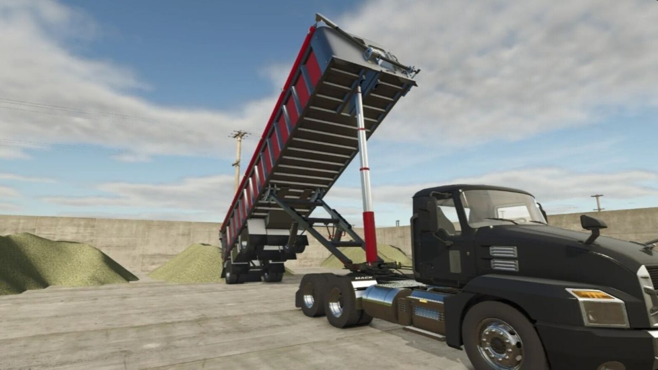 Причіп Lizard Trail Frameless End Dump для Farming Simulator 25