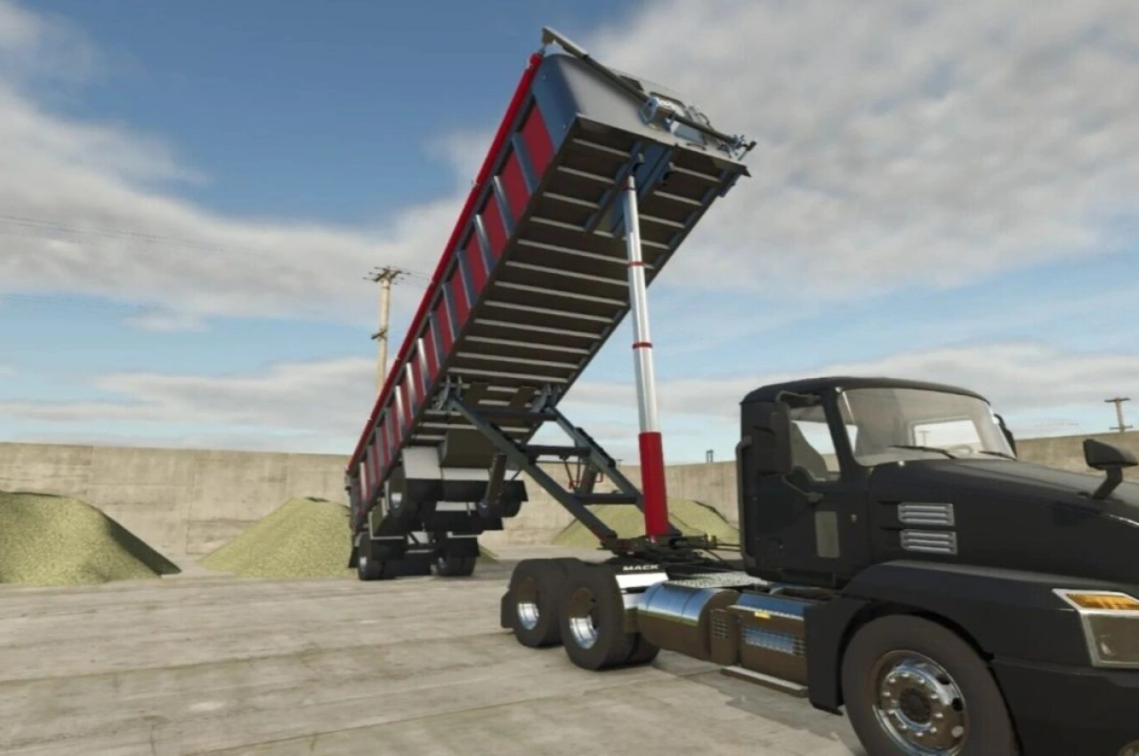 Причіп Lizard Trail Frameless End Dump для Farming Simulator 25